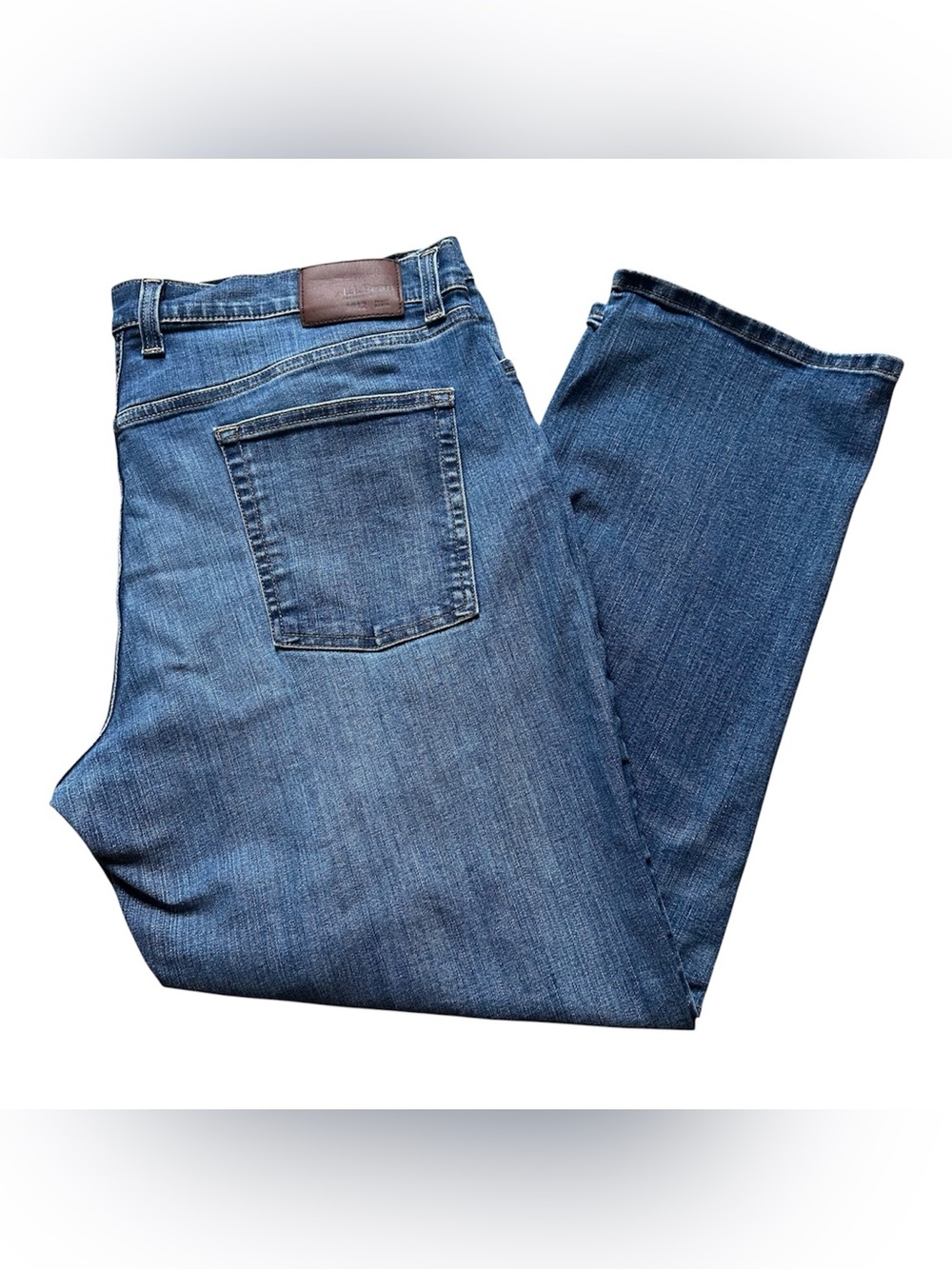 L.L. Bean Men's Straight Leg Blue Denim Jeans